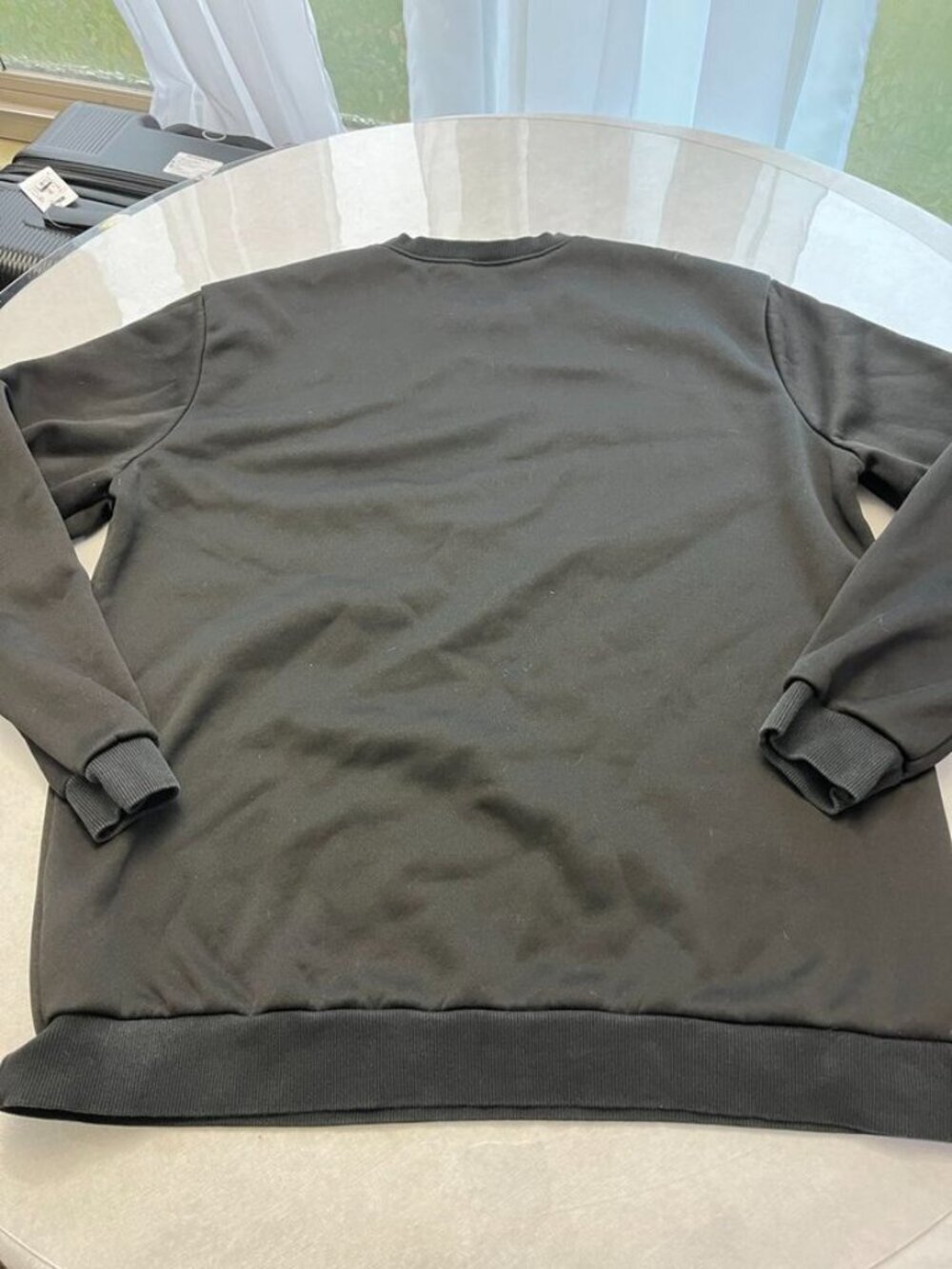 Black Love and Peace Sweatshirt Fleece Lined Crewneck Pullover - Picture 4 of 12